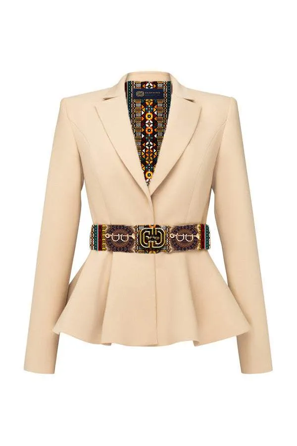 Beige Suit Elegant Collection