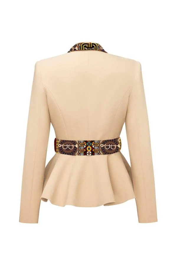 Beige Suit Elegant Collection