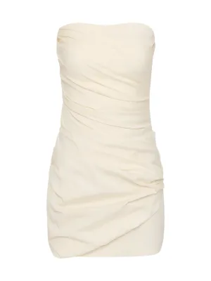 Florent Strapless Mini Dress in Cream