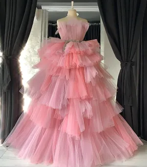 Hellacious Frilled Evening Dress