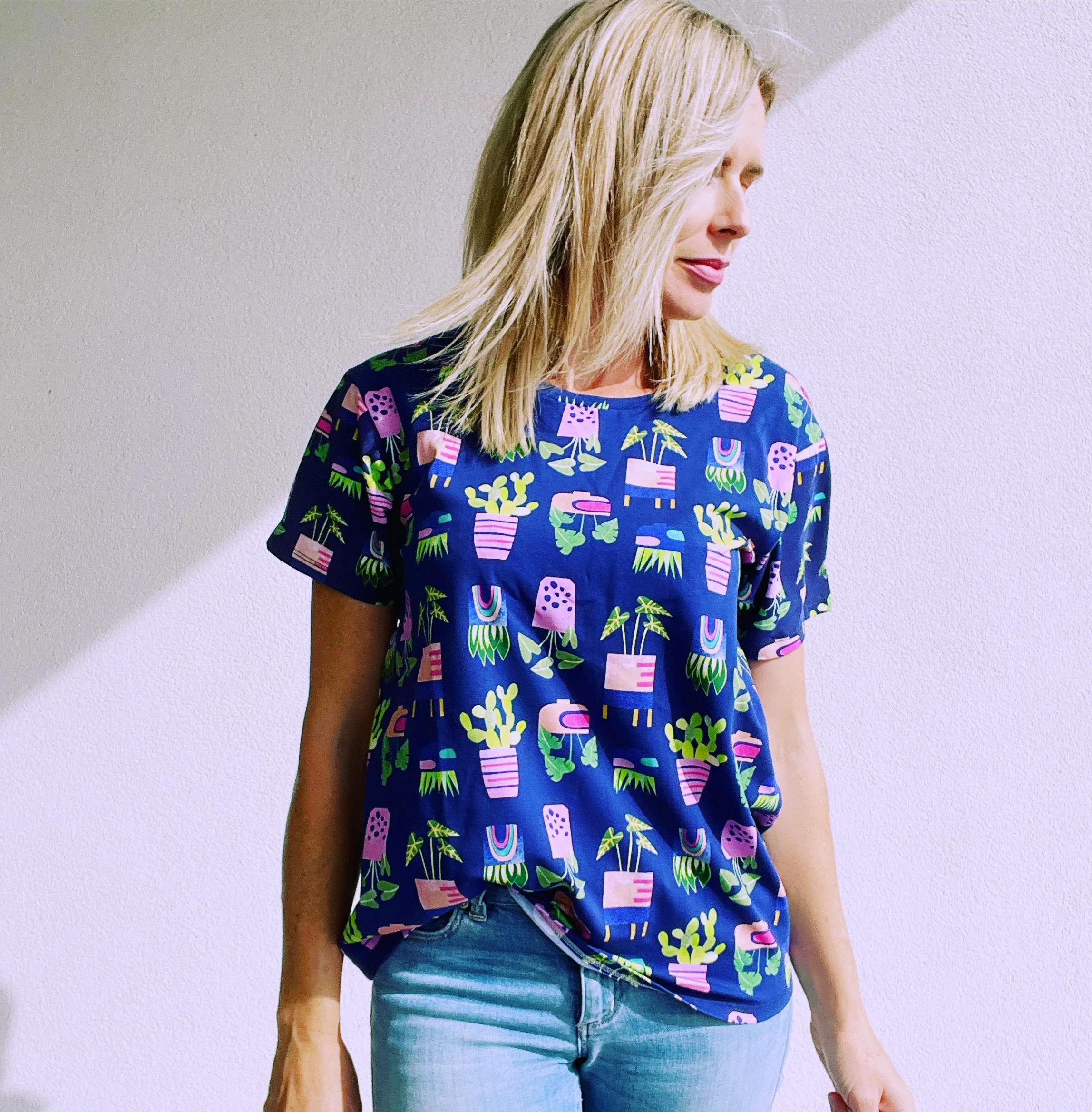 Let It Grow Everyday Tee Navy