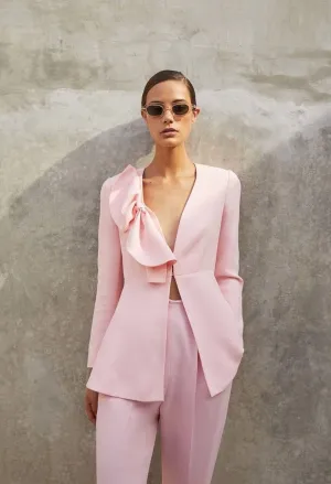 Pink Suit with Bow