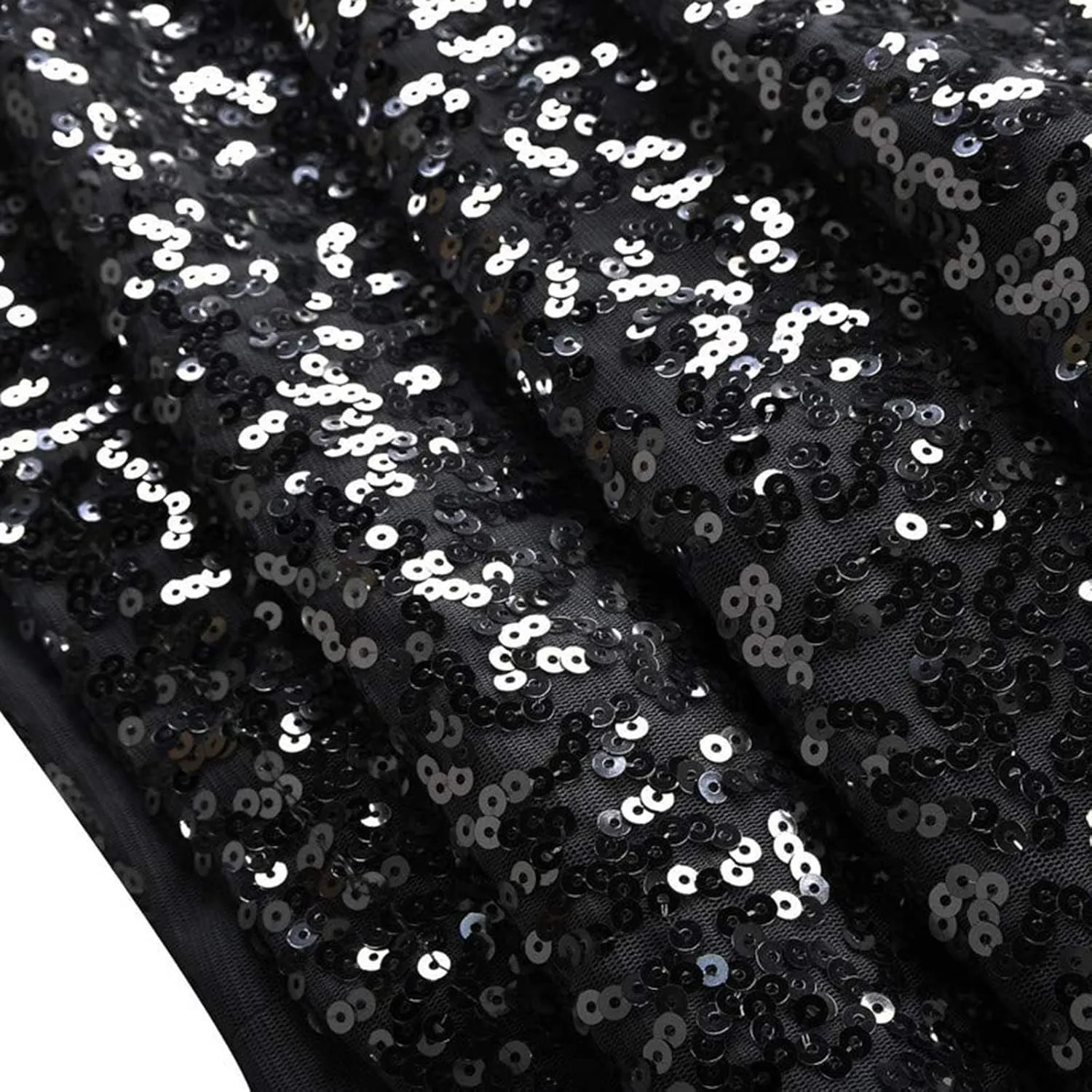 Sequin Skirt for Women, Sparkly Skirts, Sexy Glitter High Waisted Casual Midi Skirt Bodycon for Holiday/Party/Disco