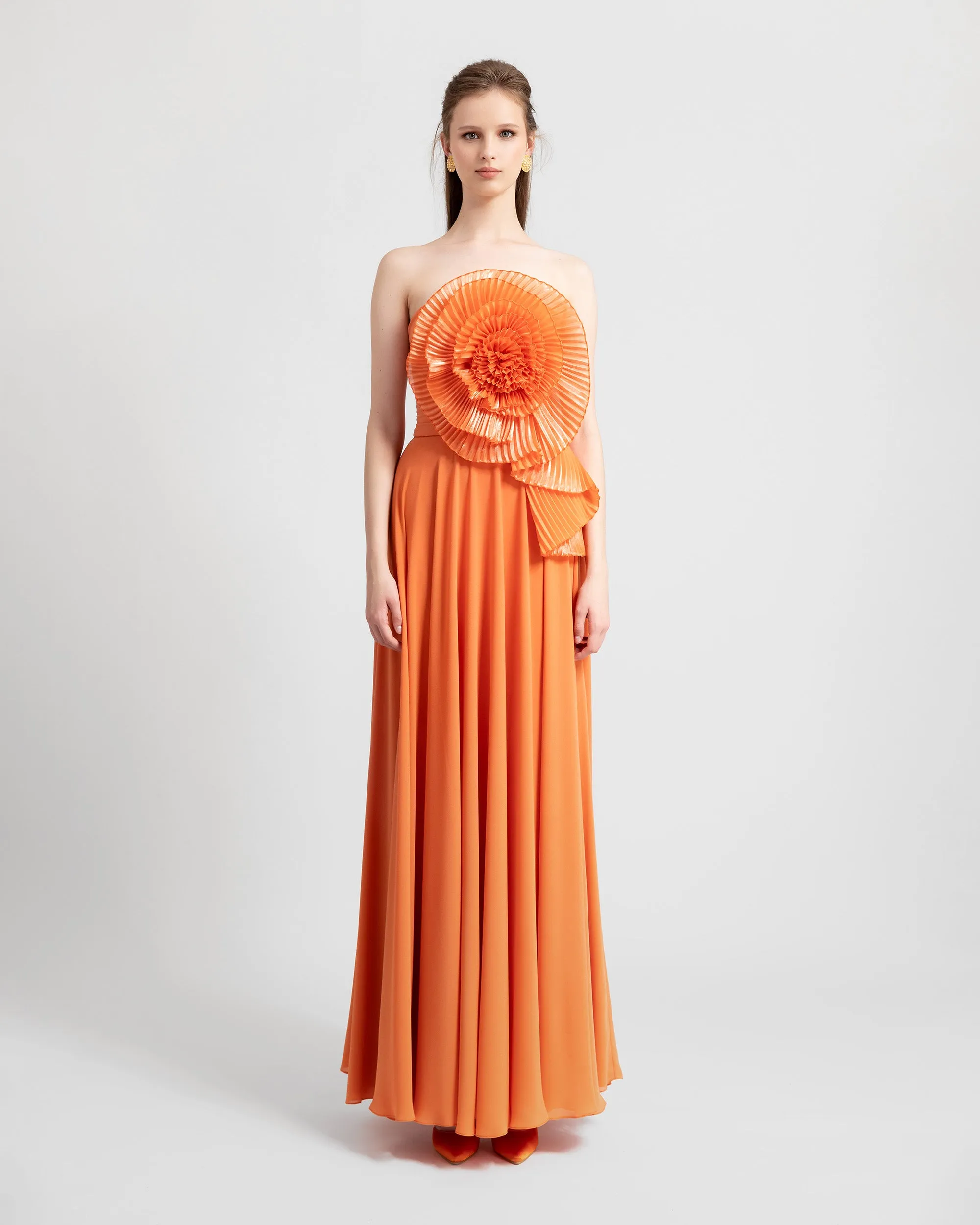 Strapless Flower Dress